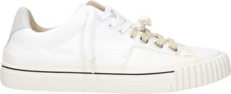 Maison Margiela White Leather Low Top Mens Sneakers