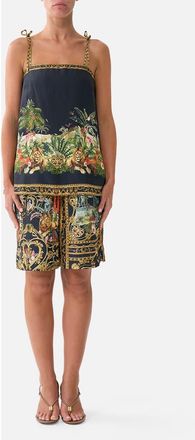 Camilla Straight Scarf Top in Palace Zoology at Nordstrom, Size X-Large
