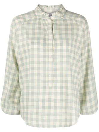 Woolrich Geruite blouse - Groen