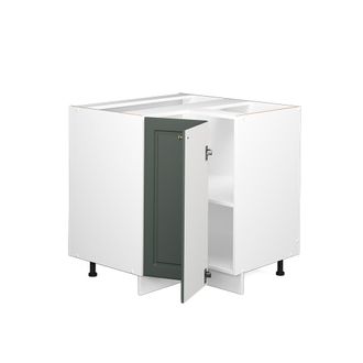 Vicco Armario De Esquina Fame-line, Verde Dorado Casa De Campo, 80.5 Cm, Et Antracita
