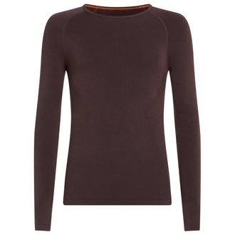 Icebreaker Merino 260 Zoneknit Seamless L/S Crewe Merinounterw&auml;sche f&uuml;r Damen | braun