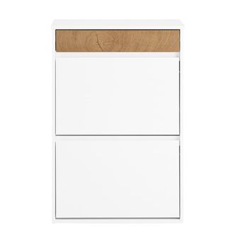 SoBuy Armario zapatero de 2 puertas blanco 61x26x91cm funcional