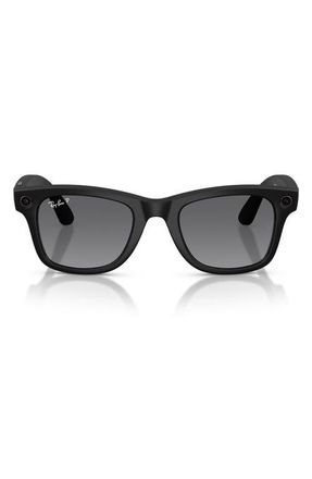 Ray-Ban Meta Wayfarer Gen 2 50mm Polarized AI Sunglasses in Matte Black /Polar Gradient at Nordstrom