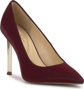 Jessica Simpson Kheloe Pointed Toe Pump in Dark Cherry at Nordstrom, Size 9.5
