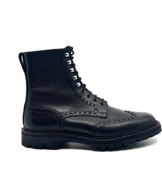 Crockett & Jones Islay Boots - Heren - Veterlaarzen - Zwart - 40 1/2 EU - Leer - Schoenen