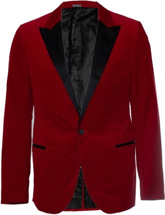 Lanvin Red velvet blazer