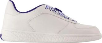 Burberry Court Sneakers - Dames - Sneakers - Wit - 40 EU - Leer - Schoenen
