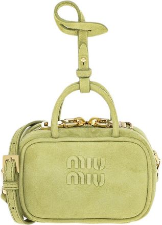 Miu Miu Beau Suede& Leather Micro Bag