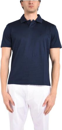 Dondup Polo Shirts - Heren - Polos - Blauw - S - Katoen - Tops