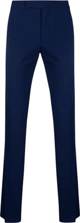 Tom Ford Pantalones Shelton Tejido Liso - Trousers - Hombre - Azul - L