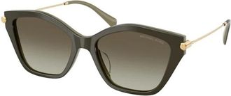 Michael Kors Authentieke Catskills Bril- Premium Kwaliteit - Dames - Zonnebrillen - Groen - 54 MM - Accessoires