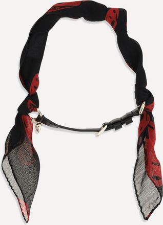 Alexander McQueen Bracciale Skull Scarf a doppio giro Woman UNI