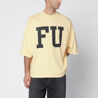 Fear of God Yellow oversized FU T-shirt