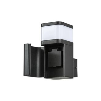Lindby Lindby L&aacute;mpara De Pared Exterior teyon En Negro Aluminio