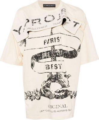Y / Project Evergreen Paris T-shirt - unisex - Cotton - S - Neutrals