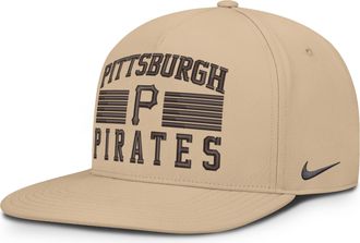 Nike Pittsburgh Pirates Pro Nike Mens AeroBill MLB Adjustable Hat in Brown | NB510GT5PTB-QTH
