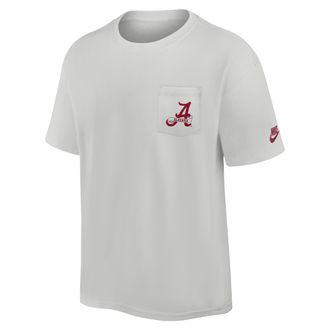 Nike Alabama Legacy Max90 Pocket 2-Hit Nike Mens College T-Shirt in Grey | 01GC0BBABV-E3Q