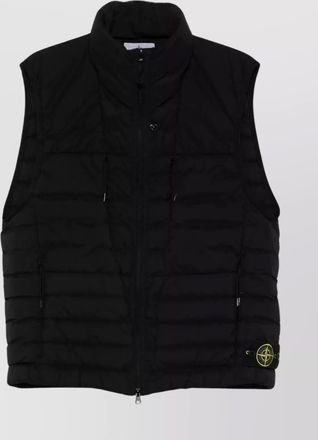 Stone Island high neck sleeveless padded vest