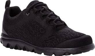 Prop&eacute;t TravelActiv Knit Lace-Up Sneaker in All Black at Nordstrom, Size 6.5