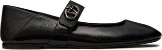 Valentino Garavani VLogo Locker ballet flats - women - Calf Leather/Lamb Skin/Goat Skin - 39.5 - Black