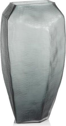 Zodax Banford Hand Cut Glass Vase in Grey With Cutting Finish at Nordstrom Rack