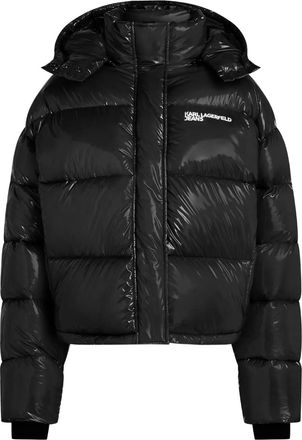 Karl Lagerfeld Piumino con cappuccio - Nero