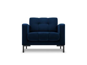 MICADONI Sill&oacute;n de terciopelo azul regio