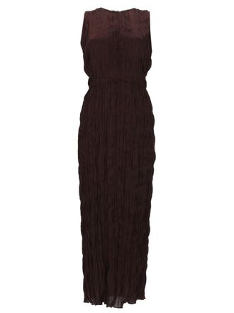 Staud Mizu Polyester Crinkled Belted Dress