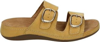 Clarks Schoenen, Dames, Geel, 35 1/2 EU, Leer, Cecily Step
