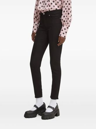 HUGO BOSS logo-patch jeans - Black