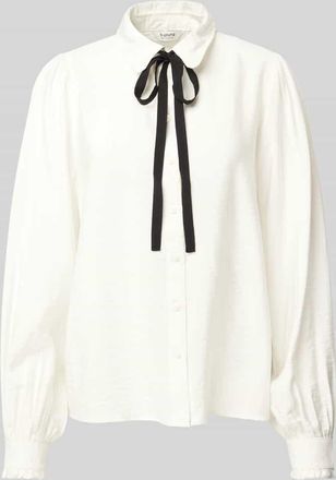 b.young B.Young Regular Fit Bluse mit Ballonärmeln Modell Ibine in Offwhite, Größe 40