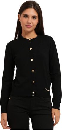 Gaud&igrave; Cardigan met gouden knoopsluiting - Dames - Vesten - Zwart - S - Truien & Vesten
