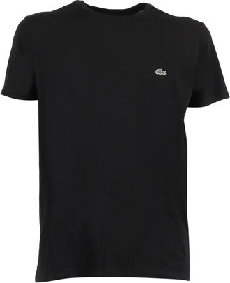 Lacoste Pima katoenen T-shirt - Heren - T-shirts - Zwart - S - Katoen - Tops