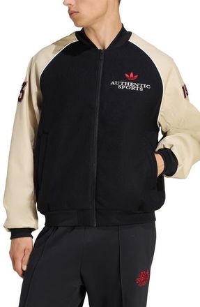 adidas SST Jacket in Black/Stone Khaki/ at Nordstrom, Size Xx-Large R