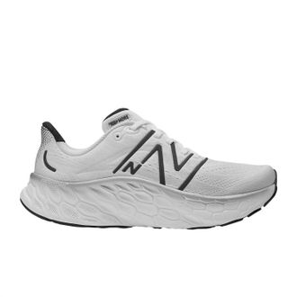 New Balance Mens Fresh Foam X More V4 Running Shoes In White Black