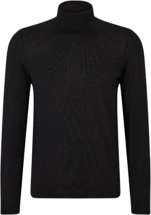 HUGO BOSS Musso-P Turtleneck Trui - Heren - Coltruien - Zwart - XL - Wol - Truien & Vesten