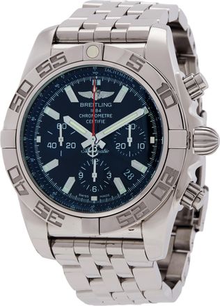 Breitling Pre-owned Chronograph Automatic Chronometer Blue Dial AB01102A.C946.290S