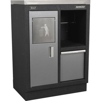 Loops Multifunction Modular Garage Cabinet - 680 460 x 910mm - Aluminium Handles