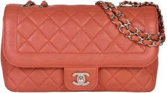 Chanel Pre-owned Vintage Schoudertas - Dames - Vintage Schoudertas - Roze - ONE Size - Su&egrave;de - Vintage