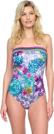 Gottex Bali Bandeau Swimsuit in Multi at Nordstrom, Size 14