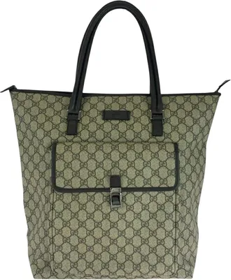 Gucci Brown Gg Supreme Canvas Tote (Authentic Pre-Loved)