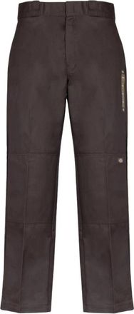 Dickies Dbx 1 Donkerbruine Dubbele Knie Rec Broek - Heren - Straight fit broeken - Bruin - W30 L32 - Broeken