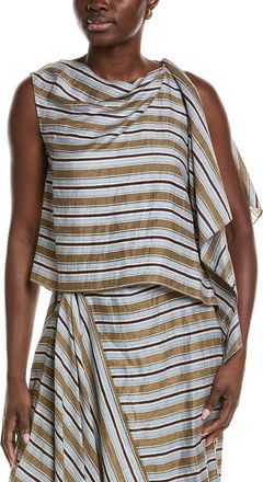 A.L.C. Lota Linen-Blend Top