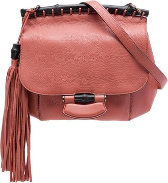 Gucci Pre-owned Gucci Medium Leather Bamboo Nouveau Fringe Crossbody Ladies 8K2ZZA7R8QWBWNJ1