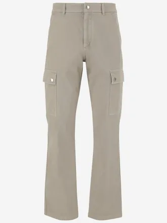 Burberry Beige Cotton Cargo Pants