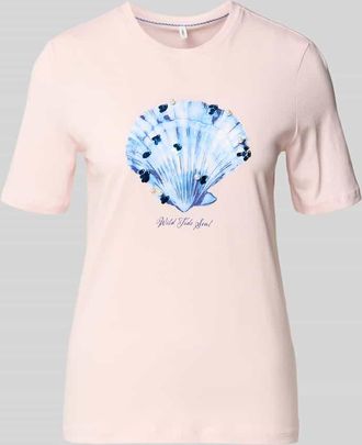 Only Regular Fit T-Shirt aus reiner Baumwolle Modell KITA in Hellrosa, Gr&ouml;&szlig;e XL