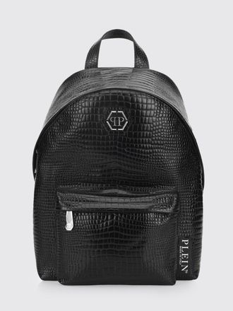 Philipp Plein Crocodile Print Leather Backpack