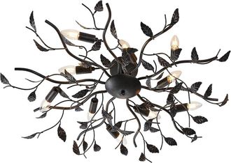 Lindby Lámpara de techo de Metal Negro