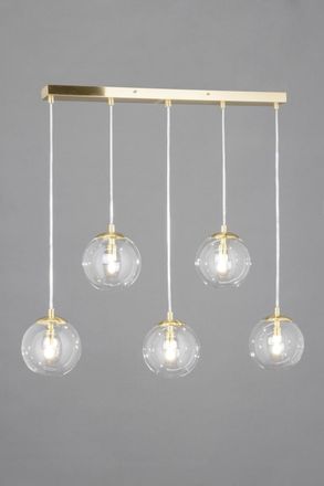 BHS Milton Pendant Ceiling Light in Metallic Gold