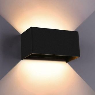 OEM Aplique De Pared Led De Interior De 24 W, &Aacute;ngulo Ajustable, L&aacute;mpara De Pared De Aluminio Negro Para Sala De Estar, Aplique De Pared Exterior Impermeab